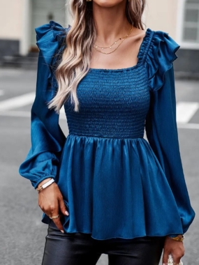 Satin Princess A-line Blouse