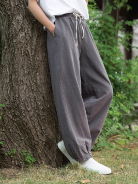 HAREM PANTS WITH ELASTIC WAISTBAND