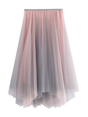 Fairy Dust Asymmetric Hem Tulle Skirt