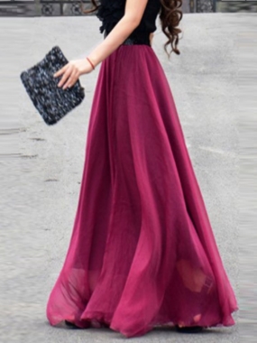 Chiffon A-line Versatile Skirt