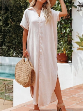 Blouse Shirt Tunic with Side Slits