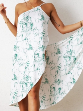 Floral Pareo Beach Wrap with Straps