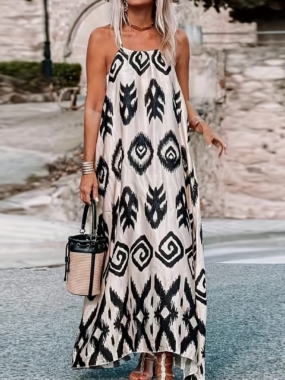 Tribal Boho Maxi Dress