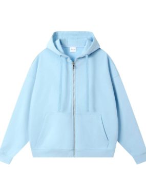 Cotton Blend Basic Casual Hoodie