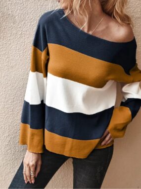 Wide Striped Loose Top
