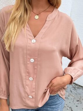 V-Neck Full Sleeve Blouse