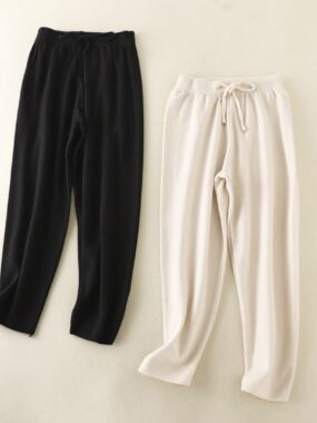 Slick Elastic Waist Classic Pants