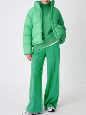 Half Turtleneck Sweater with Matching Pants