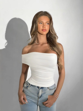 One Sleeve Bandeau Top