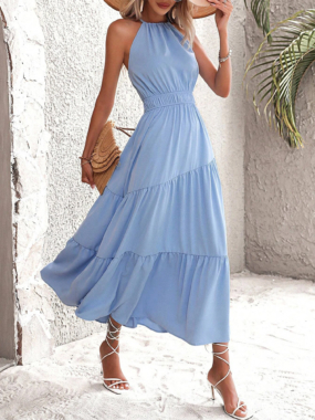 Tiered Long Sleeveless Sundress