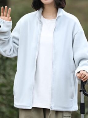 Fleeced Outwear Zip-up Jacket