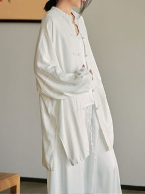 Sand Washed Cotton & Linen Soft Shirt/Cardigan