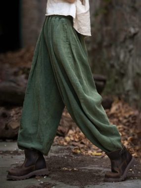 amie Cotton Loose Fit Casual Lantern Pants