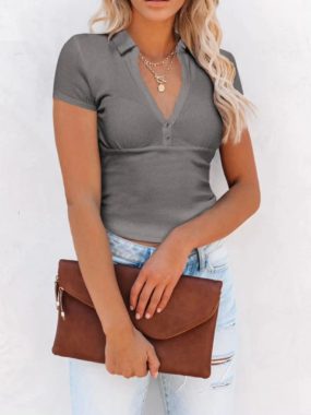 Slim Fit Shirt Polo T-shirt