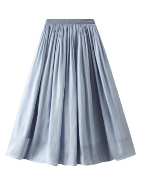 Summer A-line Middi Skirt with Lining