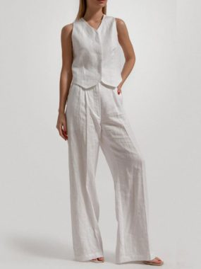 Minimalist Summer Vest and Pants Set
