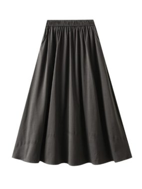 Basic Midi Skirt with Pockets