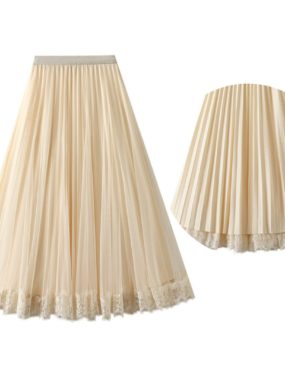 Reversible Pleated Midi-Skirt