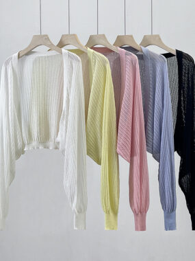 Knitted Hollow Thin Cardigan