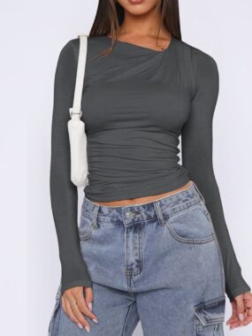 Basic Long Sleeve Slim Fit Top