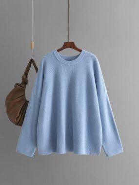 Knitted Thick Round Neck Sweater