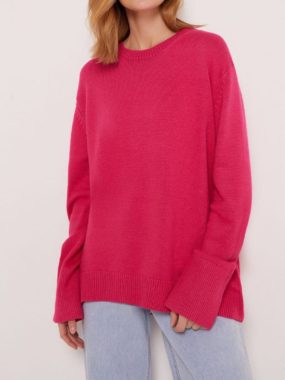 Knitted Raglan Sleeve Round Neck Sleeve