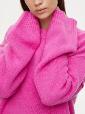 Oversized Drop Shoulder Round Neck Sweater