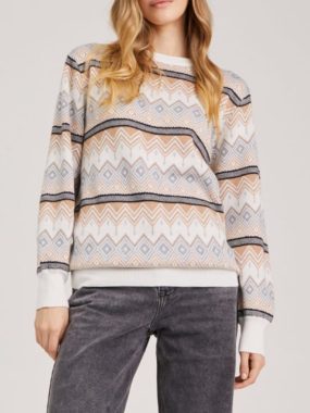 Aztec Pattern Knitted Sweater