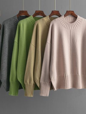 Round Neck Loose Fit Sweater