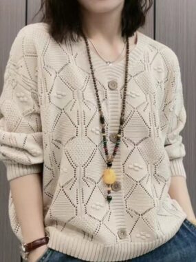 Patterned Knit Sweater