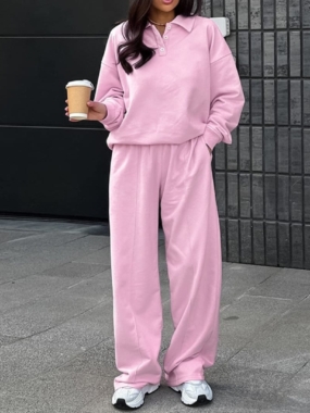 Lounge Fleece Suit of Sweater and Pants