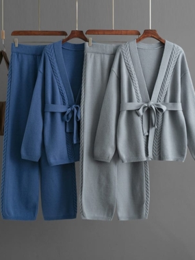 Viscose Set of Cardigans and Pants