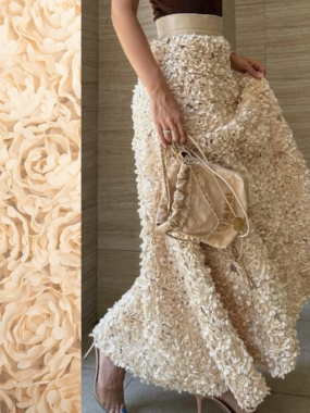 Petal Design Long Skirt