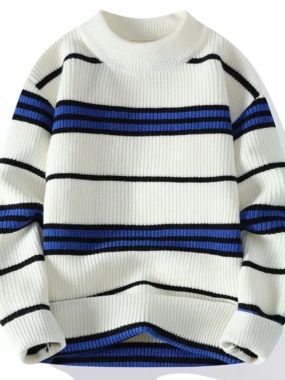 Crew Knitted Striped Sweater