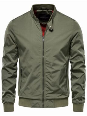 Standup Collar Varsity Jacket