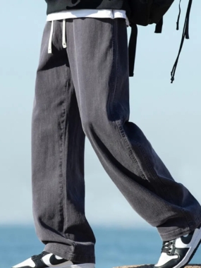 Spring Straight Cut Jeans Pants