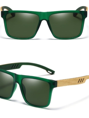 Men's Bamboo Frame Polarised Sunglasses