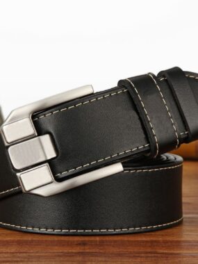 Men's  Genuine Leather Pin Buckle Belt