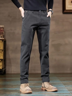 Casual Straight Cut Pants