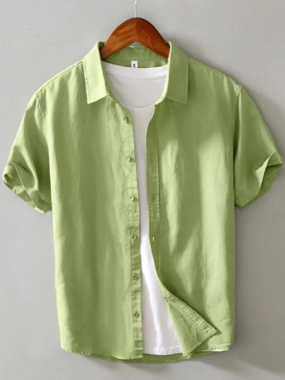 Linen Blend Summer Casual Shirt