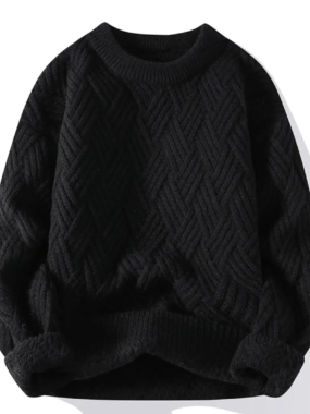 Oversized Patterned Winter Sweater