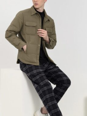 Down Jacket with Chest Pockets