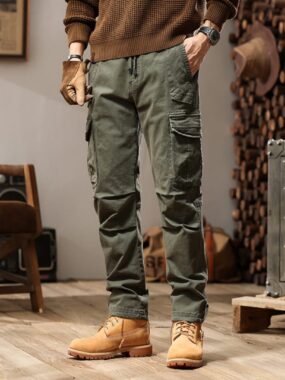 Solid Color Cargo Pants