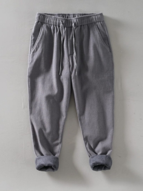 Heavyweight Thick Loose Fits Classic Pants