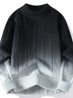 Heavyweight Winter Gradient Knitted Sweater