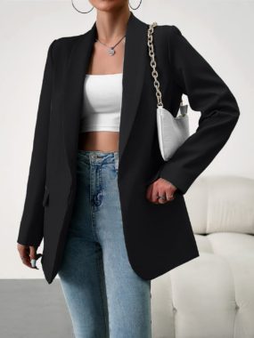 Lined Classic H-line Blazer Jacket