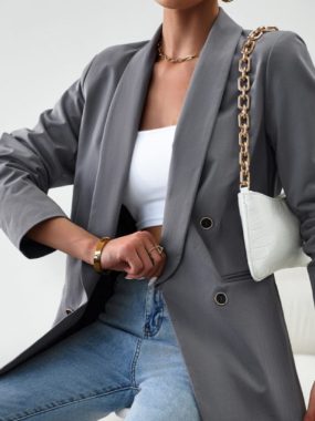 Double-breast Multi-Wear Suit Jacket