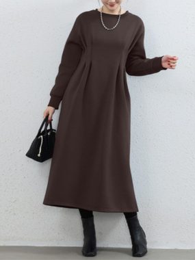 Midi Length Winter Fitted Tunic Dress