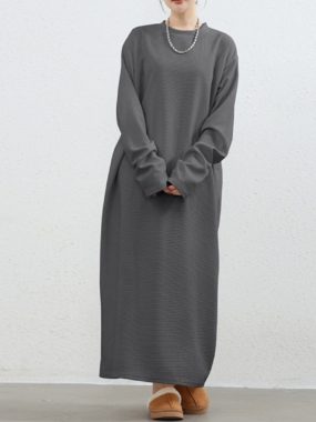 Long Loose Winter Tunic Coverup Dress
