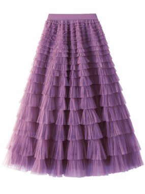 Tulle Skirt with Varying Ruffled Layers
